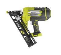 RYOBI - Clavadora de Acabado 15G Aire Comprimido 18V ONE+ - Longitud 25-64mm - Diámetro 1,8mm - Cargador 105 Clavos - Viene con 100 Clavos, 2 Puntas de Protección - Sin Bateria ni Cargador - R15GN18-0