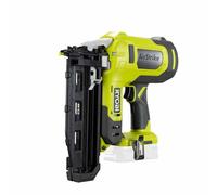 Clavadora de acabado RYOBI 16G 18V ONE+, 100 clavos, 2 puntas protectoras, gancho para cinturón