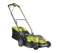 RYOBI - Cortacésped Eléctrico Sin Cable Brushless 18V ONE+ - Ø37cm - Recogida y Mulching, Sistema Vertebrae, 6 Alturas de Corte, Larga Autonomía - Batería y Cargador no Incluidos - RY18LMX37A-0