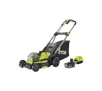 Ryobi RY18LMX40C-150 - Cortacésped sin escobillas 18 V One+ 40 cm - 1 batería de 5 Ah y Cargador