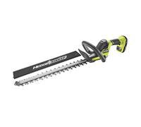 RYOBI - Cortasetos 18V One+ con Batería 18V One+ 2,0 Ah y Cargador 1,5A - Espada 50cm, Capacidad máx. 24mm, Velocidad 2700 RPM - Recogedor de Residuos HedgeSweep, Funda Protectora - RY18HT50A-120