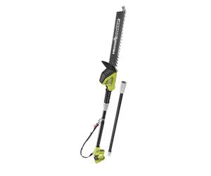 RYOBI - Cortasetos con Pértiga Sin Cable 18V One+ - Cuchillas 45cm - Trabajos de Largo Alcance - Se Entrega con 1 Funda, 1 Arnés, 1 Extensión - OPT1845 - Sin Batería ni Cargador