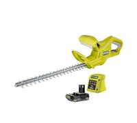 RYOBI - Cortasetos inalámbricos 18 V One+ - Hoja 40 cm, Corte 22 mm, sin escobillas ergonómica, Hedgesweep, Ideal para jóvenes setos - batería 2Ah - RY18HT40A-120P