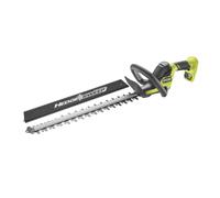 RYOBI - Cortasetos Linea 18V One+ 50cm - Diseño Lineal - Cuchillas 50cm - Separación 24mm - Suministrado con Recogedor de Residuos HEDGESWEEP, Funda Protectora (sin Batería ni Cargador) - RY18HT50A-0