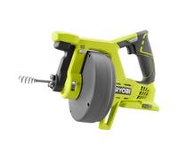 RYOBI - Desatascador 18V ONE+ - Velocidad máx. 600rpm, para 11,5cm/seg - Cable 7,6m, Cabezal 16mm, Gatillo con Interruptor de Bloqueo e Inversor de Rotación - Batería y Cargador no Incluidos - R18DA-0