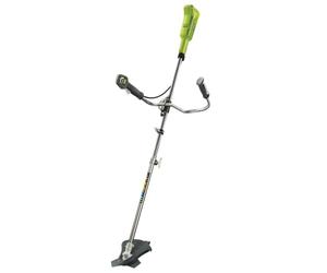 RYOBI Desbrozadora Inalámbrica 18V One+ con Cuchilla Tri-ARC y Cabezal de Hilo - Arnés Vertebrae Ergonómico - (Sin batería)