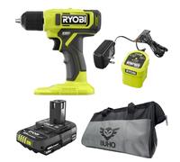 Ryobi Drill Kit Bundle, 18 V ONE+ Cordless 3/8 in. Drill/Driver with 1.5 Ah Battery, Charger and Buho Tool Bag