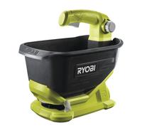 Ryobi - Esparcidor de Mano a Batería 18V One+ - Velocidad y Anchura de Esparcimiento Ajustables - Capacidad de la Cubeta 4L / 5kg - Mango con Interruptor - sin Batería ni Cargador - OSS1800