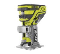 RYOBI - Fresadora de Madera ONE+ 18V - Aplicaciones de Biselado, Decoración, Acabado y Ajuste - Incluye 1 Fresa de 6mm y 1 Guía Paralela - Recubrimiento GripZone - R18TR-0