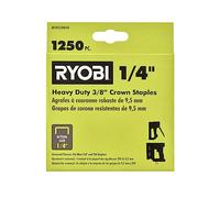 RYOBI Grapas de corona resistentes de 3/20.3 cm x 1/10.2 cm (1250 piezas)