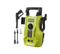 RYOBI - Hidrolimpiadora de Alta Presión 1400W, 100 Bares, 390l/h - Manguera 5m, Lanza Vario - Limpieza Eficiente de Bicis, Motos, Muebles de Jardín, Barbacoas sin Dañarlos - RY100PWA