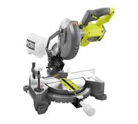 RYOBI - Ingletadora (Radial) 18V ONE+, Ø190mm, Escariado 16mm, Capacidad Corte 45x108mm a 90° - Peso 7,9 kg - Se Entrega con 1 Hoja de 24 Dientes, 1 Bolsa de Polvo, sin Cargador ni Batería - EMS190DC