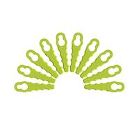 RYOBI - Juego de 10 Cuchillas de Recambio de Plástico Amarillo - para Cabezales de Cuchillas Dentadas Dobles - Adecuado para Cortabordes y Desbrozadoras RAC155 y RAC157 - RAC158