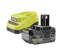 RYOBI Juego de arranque de batería ONE+ de 18 V RC18120A-140XG, incluye 1 batería de 4,0 Ah y cargador de 2,0 A
