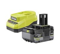 RYOBI Juego de Arranque de batería One+ de 18 V RC18120A-150G, Incluye 1 batería de 5,0 Ah y Cargador de 2,0 A