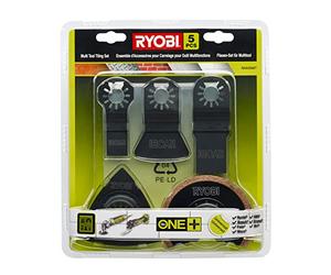 RYOBI -Kit especial cerámica 5 piezas Multi- Herramienta (fijación universal sin herramienta)