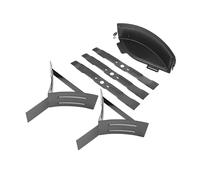 RYOBI - Kit Mulching (3 Cuchillas Especiales Mulching 47 cm + 2 deflectores + 1 Obturador) para Rider Zero -Turn con batería RY72ZTRX137-310 - RAC466