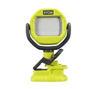 RYOBI - Lámpara con pinza 18 V, 900 lúmenes, rotación horizontal 300, 290 °, vertical, RLCL18-0
