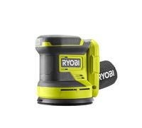 RYOBI - Lijadora Excéntrica 18V ONE+ 125mm + 3 Abrasivos para Eliminar Pintura, Barniz y Lijar Pequeñas Superficies - Ideal para la Restauración de Muebles y las Reformas Domésticas - RROS18-0