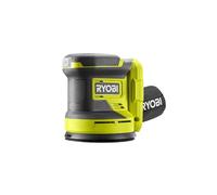 RYOBI - Lijadora Excéntrica 18V ONE+ 125mm + 3 Abrasivos para Eliminar Pintura, Barniz y Lijar Pequeñas Superficies - Ideal para la Restauración de Muebles y las Reformas Domésticas - RROS18-0