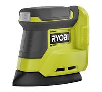 RYOBI - Lijadora Triangular 18V ONE+ - base de lijado 100x140mm, Boquilla de Aspiración - Ø Oscilación 1,8mm, 22000osc/min - para Acabados Finos/Pintura - 6 Abrasivos, sin Batería, Cargador - RPS18-0