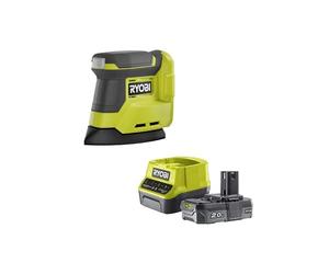 RYOBI - Lijadora triangular de 18 V, OnePlus RPS18-0, Herramientas Bricolaje, batería de 2,0 Ah, 1 cargador