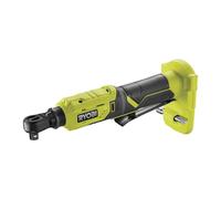 Ryobi - Llave de Carraca ¼'' 18V ONE+ - 1 Velocidad 280 rpm, Par 60Nm, Inversor de Rotación, Cabezal Giratorio, Punta de Extensión - Se Suministra sin Batería, Cargador o Llave de Vaso - R18RW2-0
