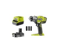 Ryobi Llave de Impacto de 18V con 3 Velocidades, Potencia Máxima de 400Nm + Batería Lithium+ One+ de 2Ah. + Llaves (17mm, 19mm, 21mm)+ Bolsa de Transporte