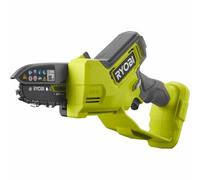 RYOBI - Motosierra de Mano Brushless 18V ONE+ - Barra 10 cm - Herramienta Compacta de Poda de Ramas - Tensor de Cadena sin Herramientas - Ambidiestro - Se Vende sin Batería ni Cargador - RY18PSX10A-0