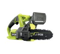 RYOBI - Motosierra Eléctrica Compacta 18V ONE+ 20 cm - Pequeña Herramienta de Poda de Arboles - Tensor de Cadena Lateral - Vendida sin Batería ni Cargador - RY18CS20A-0