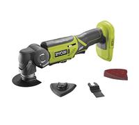 RYOBI - Multiherramienta 18V ONE+ - Herramienta Multiuso Ideal para Cortar Todo Tipo de Materiales y Lijar en Lugares Estrechos - Se Entrega con Accesorios (sin Batería y Cargador) - R18MT-0