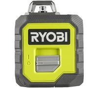 RYOBI - Nivel Láser Verde 360º de 2 Líneas con Barra Telescópica de 3,2m - Horizontal 360°, Vertical 120° y Línea en Cruz - Alcance hasta 25m para Grandes Espacios - 4 Pilas AA Incluídas - RB360GLL-K