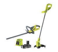 Ryobi one+ 18 voltios: tamaño setos 45 cm + cortadores de basura 25 c