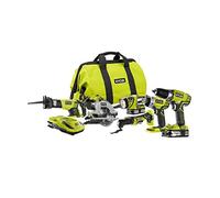 RYOBI P884 Kit combinado de iones de litio ONE+ de 18 voltios (6 herramientas)