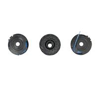 RYOBI - Pack de 3 Bobinas de Hilo Simple Ø 1,6mm, Longitud 4,5m para Cortabordes Eléctricos a Batería - Hilo Resistente y Duradero - Compatible con Varios Modelos - RAC125