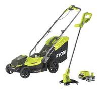 Ryobi Pack ONE+ Recortadora RLM18X33B40 y Recortadora OLT1825M Inalámbricas 18V, Modelo RLM1833BLT1825M