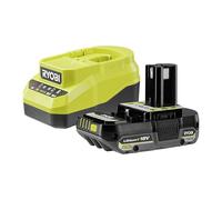 RYOBI - Paquete de batería 18 V One+ - RC18120A-125CG - Cargador Compacto + batería 2,5 Ah, Ligera, Compatible con Todas Las Herramientas de Bricolaje y jardín de la Gama One+