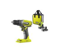 RYOBI Perceuse Visseuse Compact R18DD2-220S - 18 V ONE+ y 2 baterías de 2,0 Ah