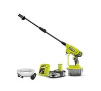 Ryobi - Pistola Alta Presión Inalámbrica 18V ONE+, 22bar, 182L, Boquilla 3en1, Limpiador Toda Superficie, Manguera 6m con Colador y Filtro, 1 Batería 2,5Ah y 1 Cargador 1,5A, RY18PW22A-125