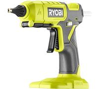 RYOBI - Pistola de pegamento Ultra Compacta con Base Calentadora de Batería 18V ONE+ (No Incluida) - Calienta en 4 Min - Barras de Pegamento Ø7mm (3 Incluidas) - Punta Ø1,8mm - Sin Cable - RGLM18-0