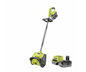 RYOBI Quitanieves Eléctrico a Batería 18V One+ RY18ST25A-140, Ancho 25 cm, Profundidad 15 cm, Alcance 6 m, Incluye Batería 4.0Ah y Cargador