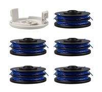 Ryobi RAC123 - Bobina de repuesto para desbrozadora (compatible con RLT4027, RLT4125, RLT5027, RLT6030, RLT5127, RLT6130 (5 bobinas + 1 tapa)