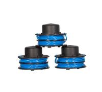Ryobi RAC149 - Pack de 3 cabezales con hilo 1,5 mm para RLT3525 | Recargas precargadas dedicadas al modelo eléctrico RLT3525, montaje rápido, cortes de acabado y mantenimiento de pasillos