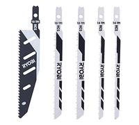 Ryobi RAK05JSBFC Kit 5 hojas universales Sierra alternativa de corte al ras 10/14TPI