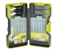 Ryobi RAK20JB Kit 20 Hojas de Sierra de Calar 75/100mm Madera Plástico Metal