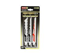 Ryobi RAK3RBWM Kit 3 Hojas 3/6/18TP Sierra Recta Sable Madera Metal