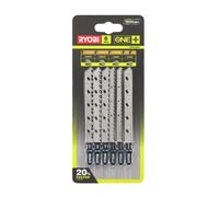 Ryobi RAK6JSBW Kit 6 Hojas de Sierra de Calar Universales 6/10/120TPI