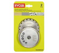 Ryobi Hojas de sierra RAKMMS02K de varios materiales (2 piezas) plateadas