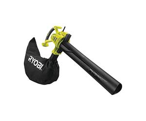 Ryobi RBV3000CSV 3000W 375kmh - Soplador de hojas (3000 W, 375 kmh, 45 L, Negro, Verde, 3,6 kg)