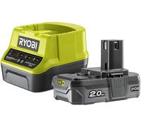 Ryobi Kit de batería y cargador RC18120-120 18V 2Ah litio One+